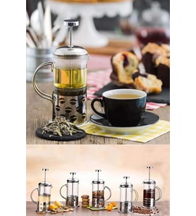 New Life 350ml Çelik French Press Bitki Demleme Bardağı Bls Fp 350
