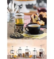 New Life 350ml Çelik French Press Bitki Demleme Bardağı Bls Fp 350