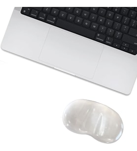 MP04 - Jel Mouse Ve Klavye Bilek Destek Pedi Yumuşak, Ergonomik, El Bileği Dinlendirme Pedi (Fare Bilek Desteği, Şeffaf)