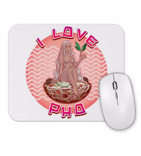 I Love Pho Mouse Pad