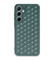 Samsung Galaxy A35 5g Kılıf Petek Silikon Kapak - Koyu Yeşil