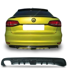 Volkswagen Jetta Mk6 Custom Difüzör Parlak Siyah Difizör Plastik 2014 2015 2016 2017 2018