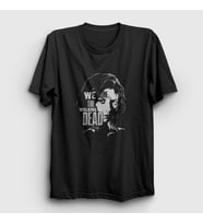 Presmono Unisex Siyah Meggie The Walking Dead T-Shirt 390288tt