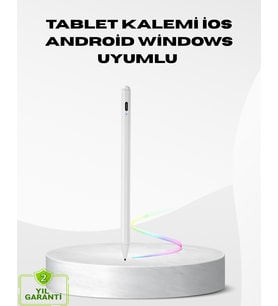Type-C Şarjlı Dokunmatik Kalem – Ipad, Iphone Ve Android Uyumlu, Sessiz Çalışan