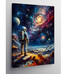 Kanvas Tablo Galakside Astronot