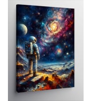 Kanvas Tablo Galakside Astronot