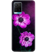 Vivo Y21 Kılıf Resimli Desenli Silikon Platinium Series Çiçekler 1869