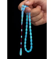 Sertifikalı Sistem Püskül 6x10.5mm Sedefli Opal Tesbih 13Gr Kapsül Kesim (Çok Renkli)