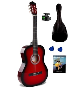 Arriva Tam Boy 4/4 Klasik Gitar Seti 39''  Kırmızı