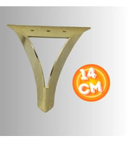 14 CM METAL DAMLA KOLTUK AYAĞI MOBİLYA AYAĞI ÜNİTE AYAĞI KONSOL AYAĞI PUF BERJER AYAĞI (Gold)