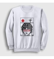 Presmono Unisex Beyaz Anime Hanma Baki Sweatshirt 319331tt