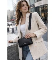 kadin omuz cantasi capraz askili canta gunluk canta Elora Bag Kadin Omuz Cantasi Siyah Just Polo jpm7035