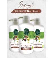 Doğal Zeytinyağlı Saç Kremi 600 Ml X 3 Adet