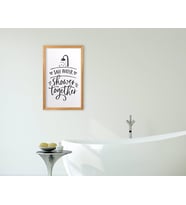 BK Home Banyo Dekoratif Retro Ahşap Tablo-24
