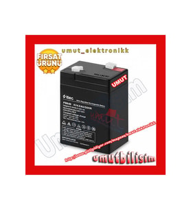 HAUE_6V 4Ah 6 volt 4 amper KURU AKÜ BATARYA PİL - 6 VOLT 4 AMPER AKÜ PİL BATARYASI & BATTERY