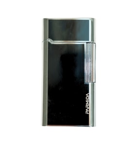 Parmida Soft Flame Siyah Gümüş Metal Puro Çakmağı - TR9542