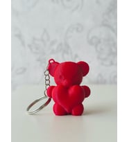 Anahtarlık Teddy Sevimli Hediyelik Anahtarlık Ayıcık TURKUAZ (Kırmızı)