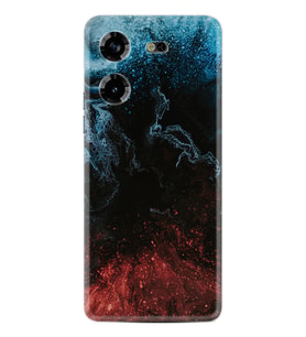 Tecno Pova 5 Kılıf Resimli Desenli Baskılı Silikon Red Blue Black Abstact 1386