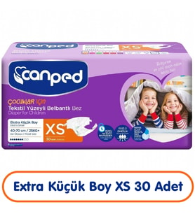 Canped Çocuklar İçin Belbantlı Hasta Bezi Xs Beden 30 Adet