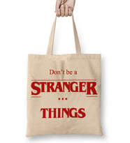 Stranger Things 001 Bez Çanta Uzun Saplı