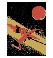 Kovboy Bebop Retro Vintage Tablo Ahşap Poster Dekoratif
