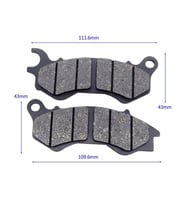 Kuba Brilliant 125 Ön Fren Balatası BS-603