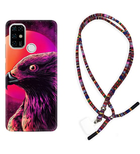 Casper E30 F20 X20 Kılıf Boyun Asklı Rasta Silikon Red Eagle 1752