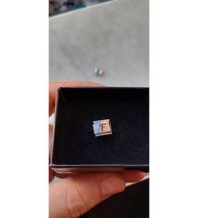 İTALYAN ÇELİK CHARM ÇELİK CHARM F HARFİ İSİM TARİH BAŞ HARF YAZILIR 9 MM  FMACCESORİES