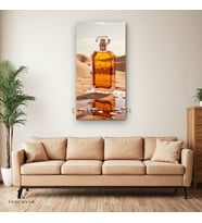 Dikey Panoramik Kanvas Tablo Çöl Parfüm Şişesi Nesne Tablosu Ev Ofis Duvar Dekoru