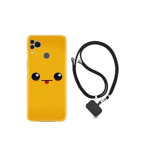 X400 Kılıf Uyumlu Ipli Boyun Askılı Desenli Silikon Yellow Sweet 1817