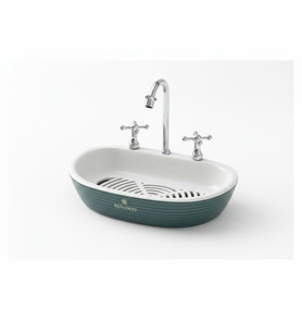 Lavabo Tasarım Sabunluk Vintage Musluk Detaylı Dekoratif Banyo Aksesuarı
