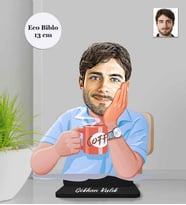 Kişiye Özel Öğretmen Erkek Ahşap Eco Biblo -13