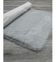 Makine Kaymaz Yıkanabilir Gri Bohem Salon Halısı Mutfak Halısı Koridor Halısı Yolluk Gri