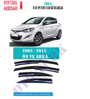 Fıat Punto 2005-2015 Mugen Cam Rüzgarlığı Ön-Arka (Siyah)