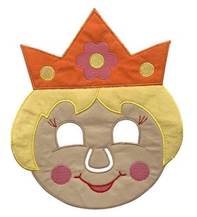 Kraliçe Figürlü Maske (Bej)