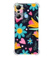 PrintiFy İnfinix Hot 20i Uyumlu Retro Color 1 Baskılı Şeffaf Köşe Korumalı Antişok Kılıf
