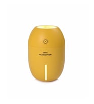 Mini Hava Nemlendirici – USB Şarjlı Sessiz Aromaterapi Buhar Makinesi  LED Işıklı Taşınabilir Humidifier (Sarı)