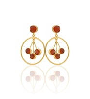 Kadir Jewellery 22 Ayar Altın Kaplama Vintage Küpe -El İşçiliği Ve Hipoalerjenik Küpe