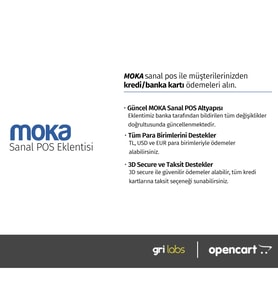 OpenCart - Moka Sanal POS Modülü