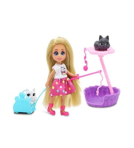 81125 Sun-Fnv-Mnk-F-Dreameez Mi̇ni̇ Bebek Ve Kedi̇ Seti̇
