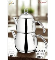 ELEGANT Damla Mini Boy Çelik Kulplu Çaydanlık Takımı