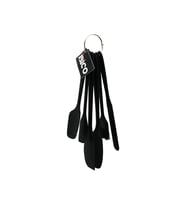 6PCS SİLİKON - SİYAH MUTFAK SETİ 2 KAŞIK - 3 SPATULA - YUMURTA FIRÇA METAL ASMA HALKALI (5680)