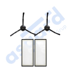 Roborock Q REVO PRO-S-MAXV Uyumlu 2 Yan Fırça 2 Filtre PKT-iasgf0000569