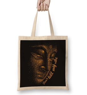 Buda Don't Kill My Vibe Bez Çanta Uzun Saplı