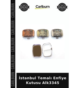 Özel Üretim Hediyelik Hatıra Koleksiyon Aksesuar İstanbul Temalı Enfiye Kutusu Alk3345