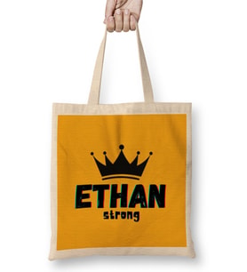 Ethan Name personalized Custom vintage Retro Rainbow Design Gift Baby-gift For Him Bez Çanta Uzun Saplı
