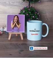Odyometrist Fotoğraflı Dekoratif Taş, Kupa Bardak Beyaz Hediye (Model 1)