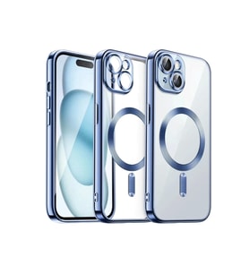 Newface Apple iPhone 15 Kılıf Kross Magneticsafe Kapak - Sierra Blue