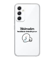 Samsung Galaxy S24 FE Uyumlu Yıkılmadım Tasarımlı Şeffaf Telefon Kılıfı