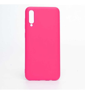Samsung Galaxy A70 Kılıf İçi Kadife Özel Tasarım Esnek Yumuşak Pürüzsüz (Koyu Pembe)